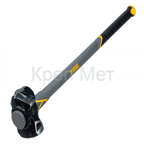 Кувалда с клиновидным бойком 3,6 кг, фибергласовая рукоятка c TPR Denzel