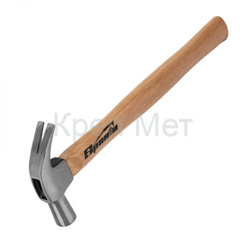 Молоток-гвоздодер, 225 г, боек 22 мм, деревянная рукоятка Sparta