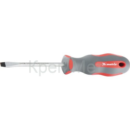 Отвертка Profi, SL8 х 175 мм, SVСM, двухкомпонентная рукоятка Matrix