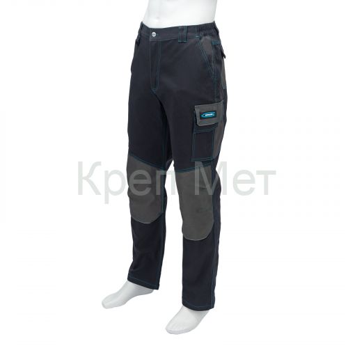 Брюки профессиональные рабочие, 97% хлопок 3% спандекс, XXXL Gross
