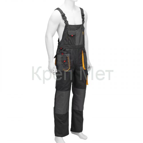 Полукомбинезон профессиональный рабочий, 65% полиэстер 35% хлопок, L Denzel