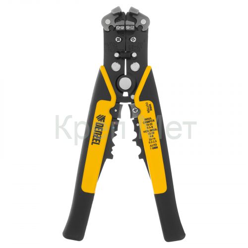 Щипцы для зачистки электропроводов 0,2-6 мм², функция обрезания проводов Denzel