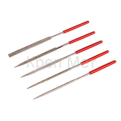 Набор надфилей алмазных, 140 х 70 х 3 мм, 5 шт Matrix