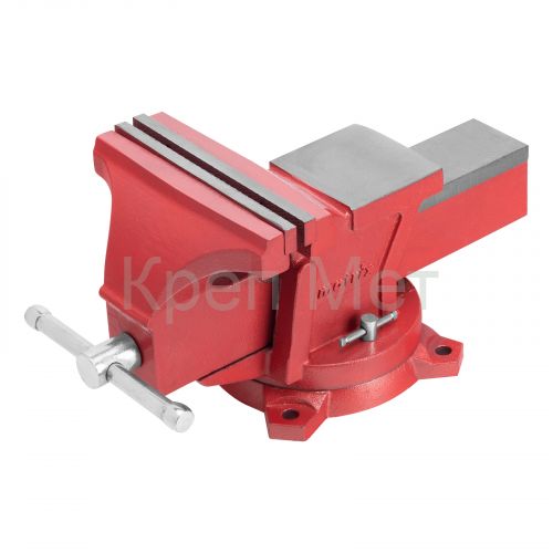 Тиски слесарные, 200 мм, поворотные, с наковальней Matrix