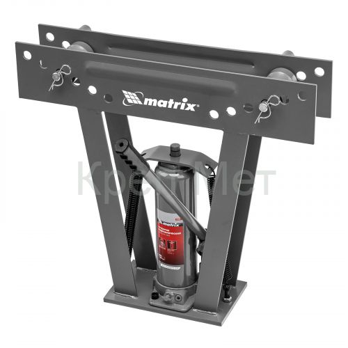 Трубогиб гидравлический, 1/2-2", 12 т, в комплекте с башмаками Matrix