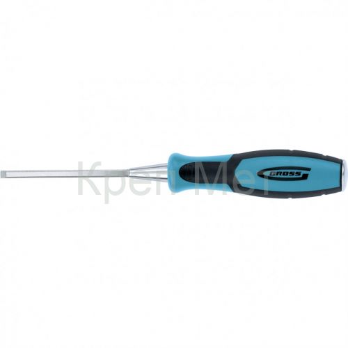 Долото-стамеска Piranha, 6 мм, двухкомпонентная эргономичная рукоятка Gross