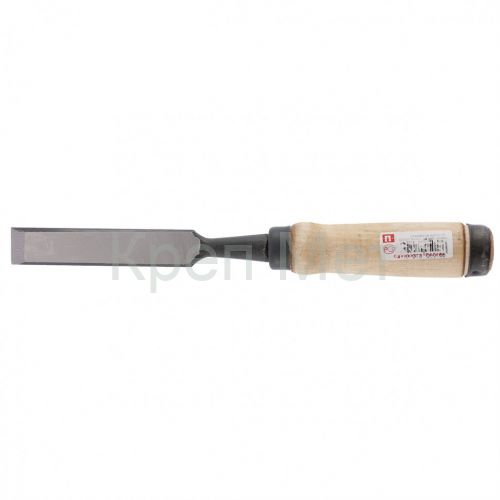 Долото-Стамеска, плоская, 20 мм, деревянная рукоятка "Арефино"