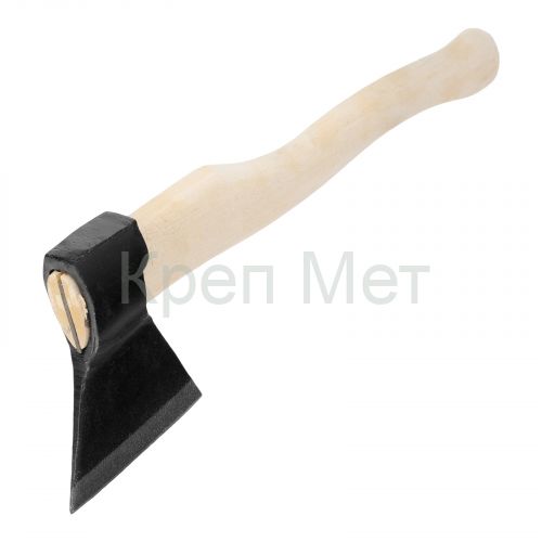 Топор кованый, в сборе, 1240/1650 г, деревянное топорище, 500 мм, Б,