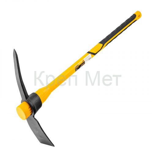 Кирка 2250 г, широкая, фиберглассовая обрезиненная рукоятка 900 мм Denzel
