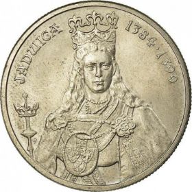 Королева Ядвига(1384-1399)100 злотых  Польша 1988