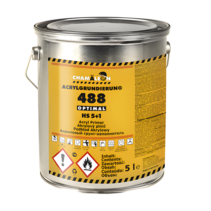 Chamaeleon Грунт-наполнитель акриловый 5+1 HS черный, объем 5л.