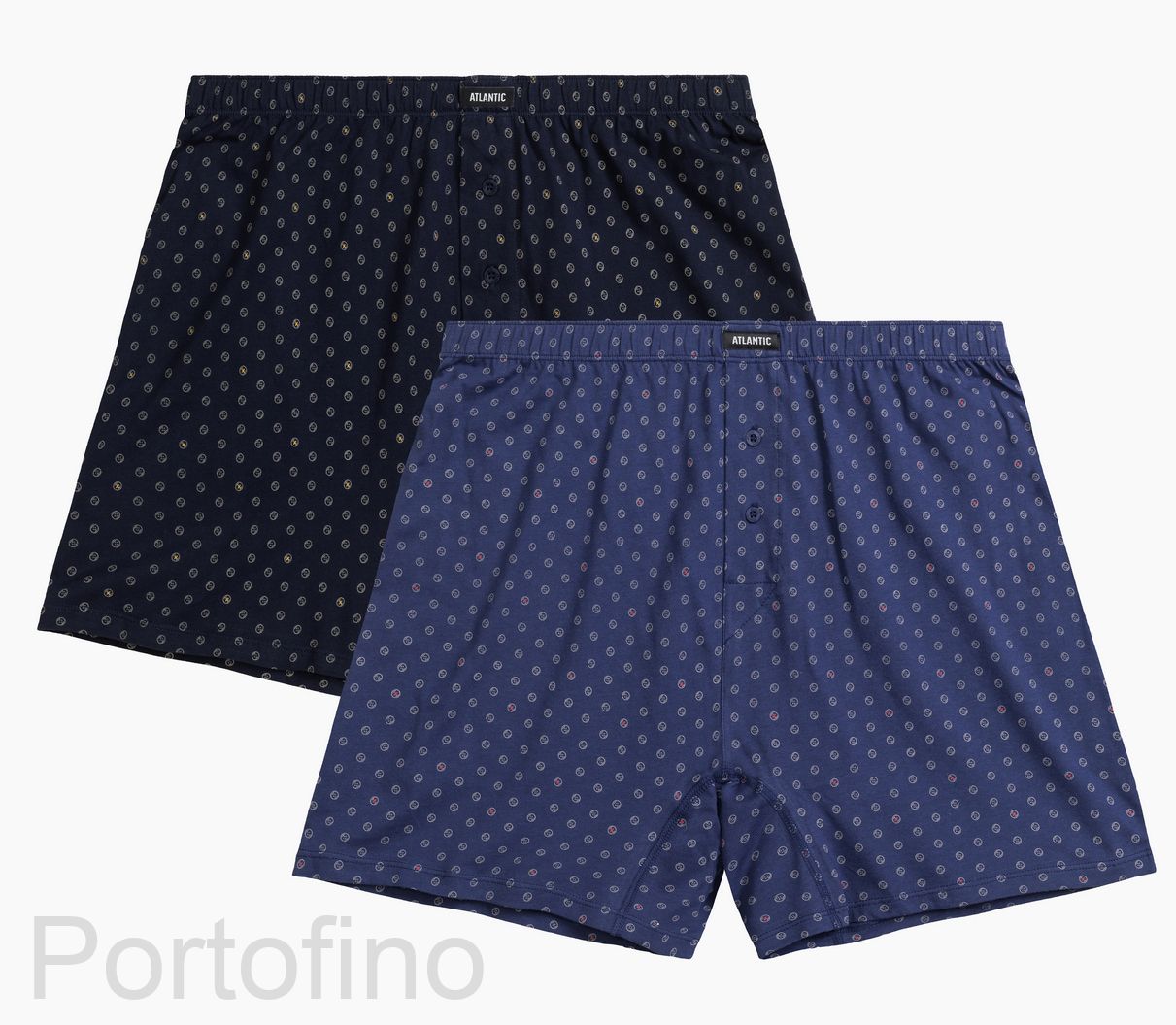 2MBX-069 Трусы боксеры мужские Button Atlantic - набор 2 штуки