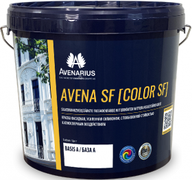 Краска Фасадная Avena SF Color SF 10л Белая, Усиленная Силиконом с Повышенной Стойкостью / Авенариус