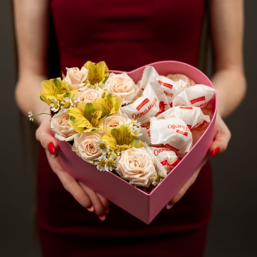 Коробка сердце размер S