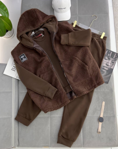 Костюм тройка теплый 50063