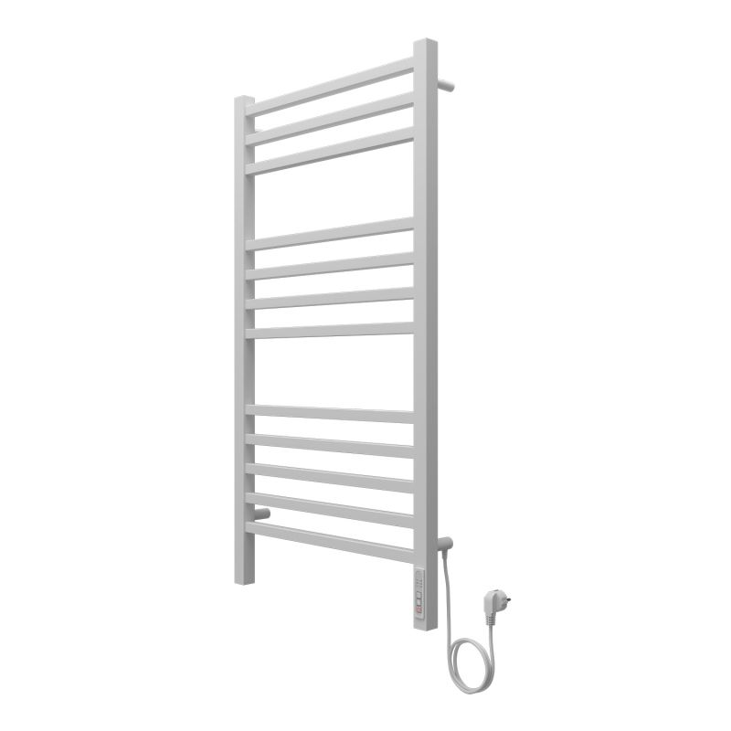 Полотенцесушитель электрический AZARIO ANCONA 500/1000 квадрат, 12 секций, белый AZ71850W