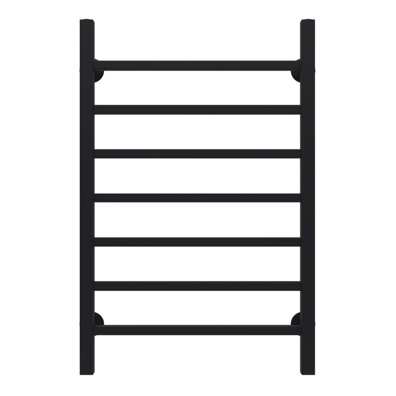 Полотенцесушитель водяной AZARIO ANCONA 500/800 квадрат, 7 секций, черный AZ83915B