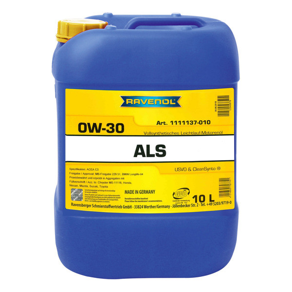 Ravenol ALS 0W-30, 10л