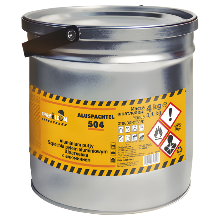 Chamaeleon Шпатлевка с алюминием (вкл.отвердитель), объем 4,1кг.