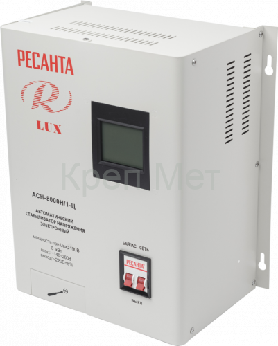 Стабилизатор напряжения серии LUX Ресанта АСН-8000Н/1-Ц