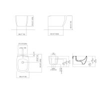 Биде Agape 750 ACER0750BSRZ подвесное схема 2