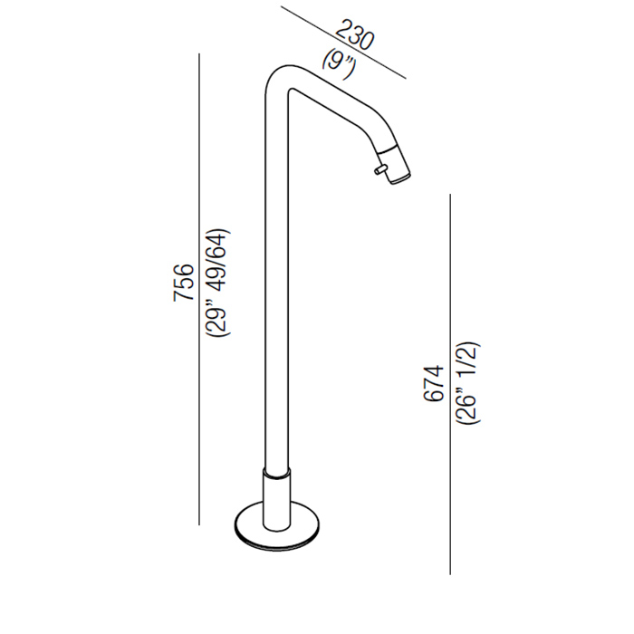 Смеситель для ванны Agape Memory AMEM327 напольный ФОТО