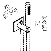 Держатель для ручного душа Agape Memory ARUB1073S, с подключение воды схема 2