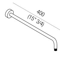 Настенный излив Agape Al dente CRUB0923S для верхнего душа схема 2 Настенный излив Agape Al dente CRUB0923S для верхнего душа схема 2