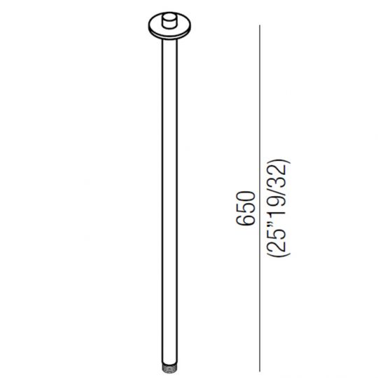 Потолочный излив Agape Al dente CRUB0924S для верхнего душа схема 2