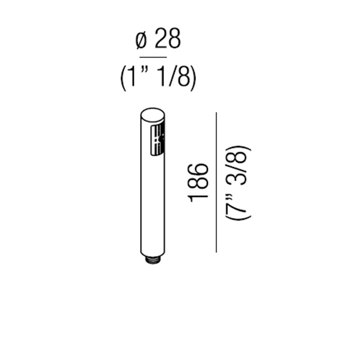 Ручной душ Agape Al dente MET0169RS, без гибкого шланга, цвет: хром ФОТО