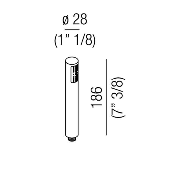 Ручной душ Agape Al dente MET0268RS ФОТО