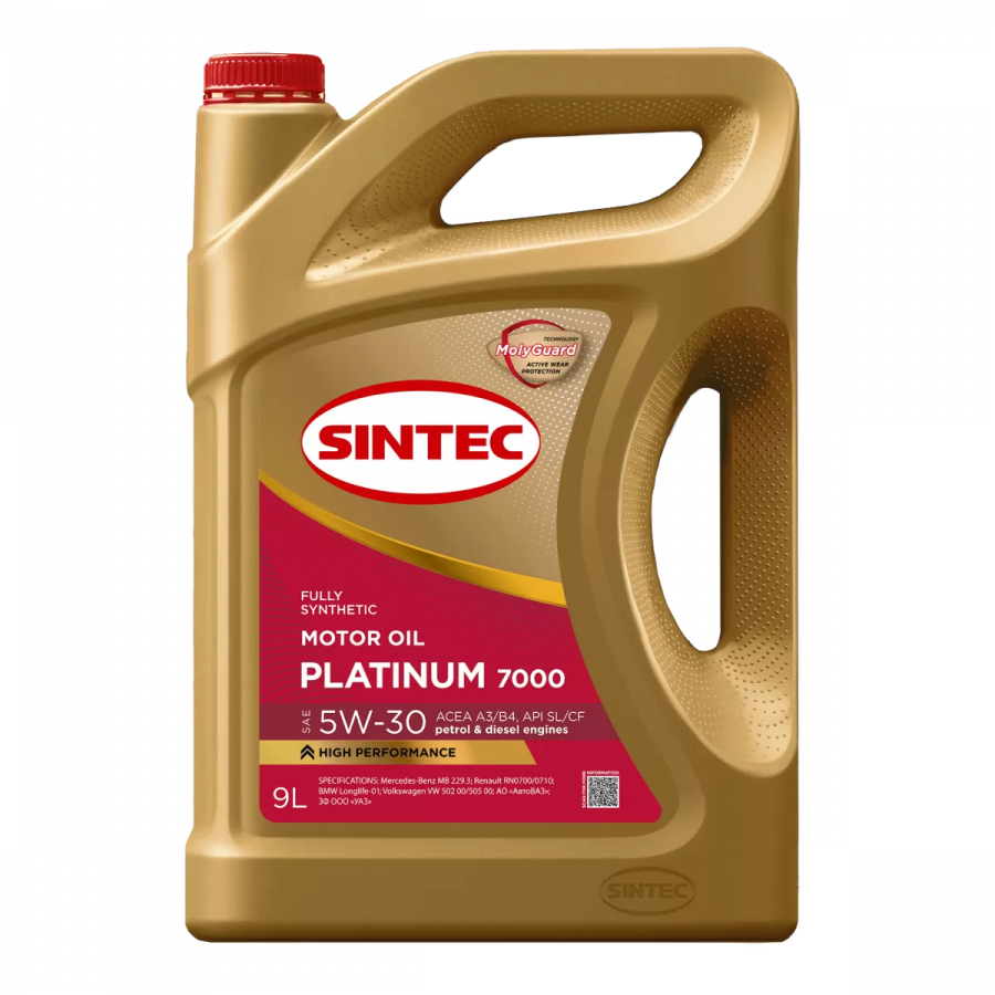 Sintec Platinum 7000 5W-30 A3/B4 SL/CF, 9л