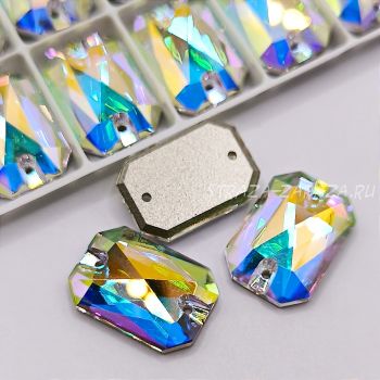DeLuxe Пришивные Стразы Crystal_AB Алмаз 10*14 мм