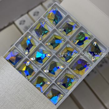 DeLuxe Пришивные Стразы Crystal_AB Космик 16*21 мм