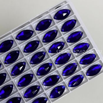 DeLuxe Пришивные Стразы Cobalt Наветта 9*18 мм