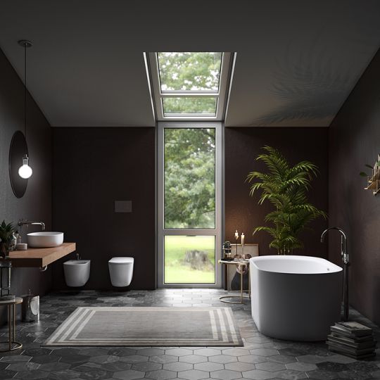 Kerasan Nolita Ванна акриловая отдельностоящая 145х78 535001 схема 5