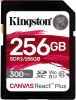 Карта памяти Kingston Canvas React Plus V90 SDXC 256 ГБ [SDR2/256GB]