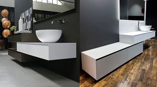 Модульный комплект мебели Antonio Lupi Panta Rei с двумя ящиками схема 3 Модульный комплект мебели Antonio Lupi Panta Rei с двумя ящиками схема 3