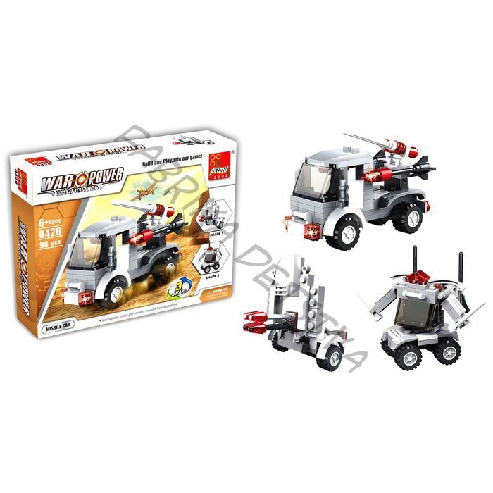 Конструктор «Вооруженные силы», 98 деталей, 3 варианта сборки