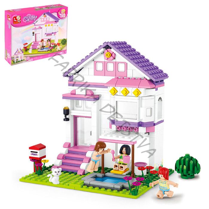 Конструктор «Розовая мечта: вилла с бассейном», 291 деталь