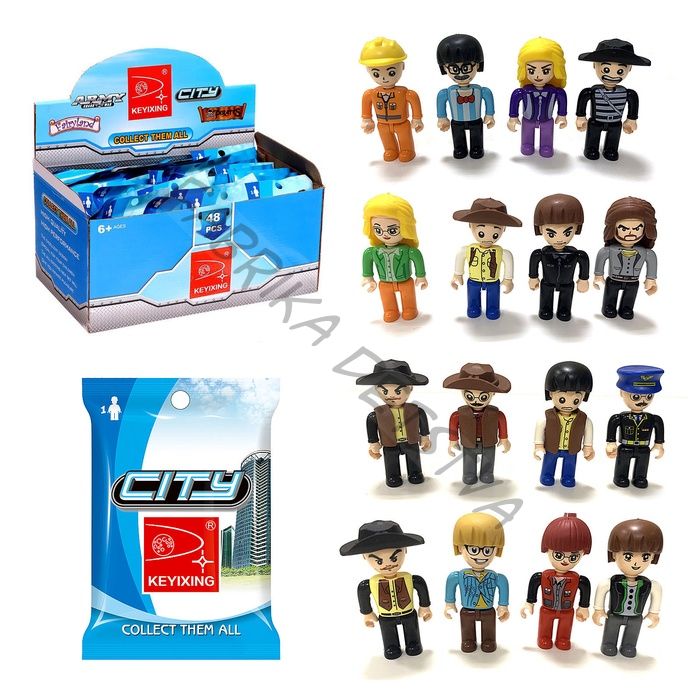 Фигурки для конструктора «Город», МИКС