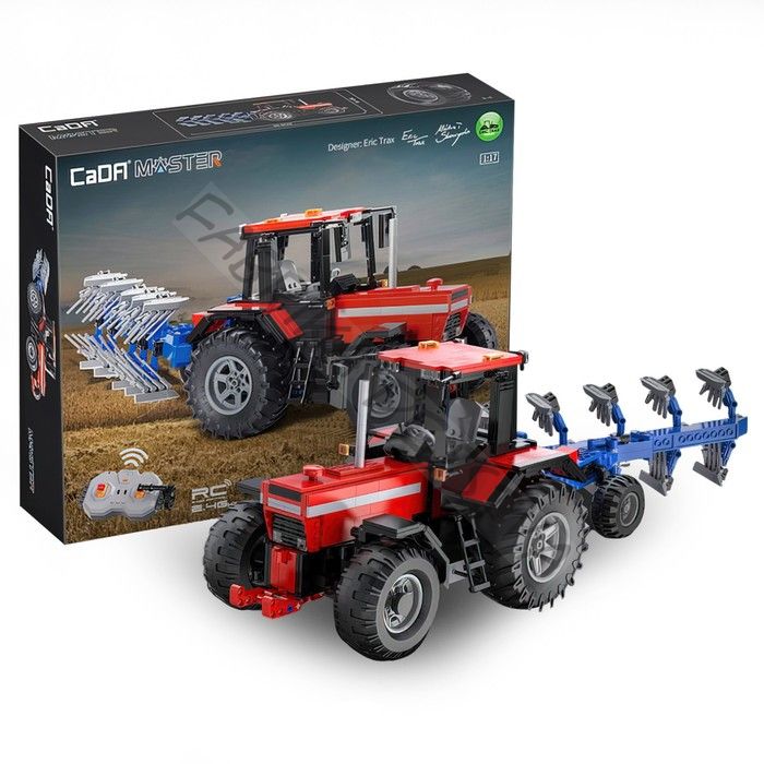 Конструктор «Техно. Фермерский трактор с косилкой», радиоуправляемый, 1675 деталей