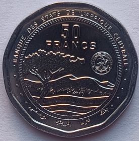 50 франков Центральная Африка (BEAC) 2024