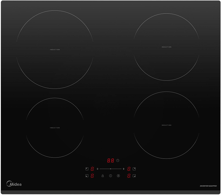 Индукционная стеклокерамич. панель Midea MIH64707F