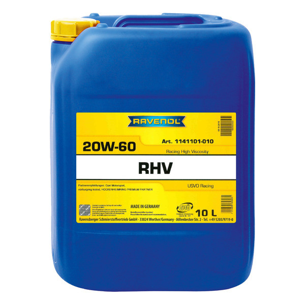 Ravenol RHV Racing High Viscosity 20W-60, 10л