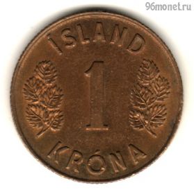 Исландия 1 крона 1975