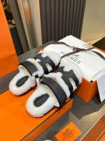 Босоножки меховые HERMES Premium Босоножки меховые HERMES Premium