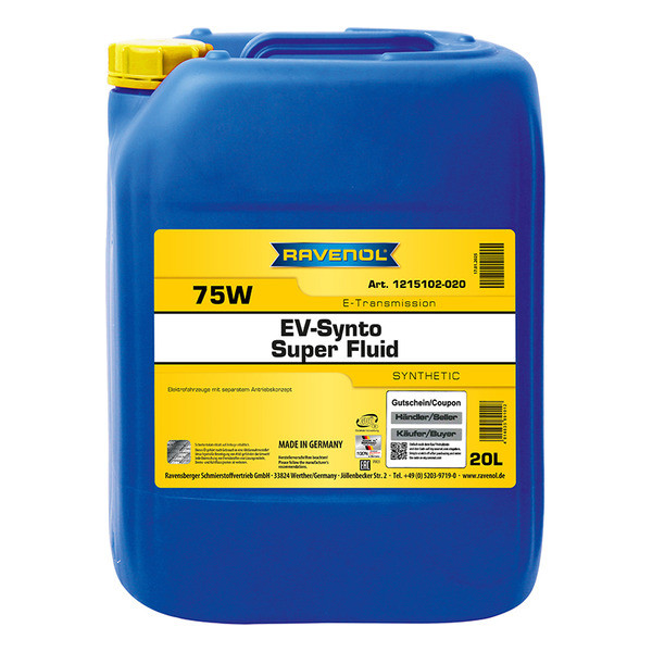 Ravenol EV-Synto Super Fluid 75W E-TF, 20л