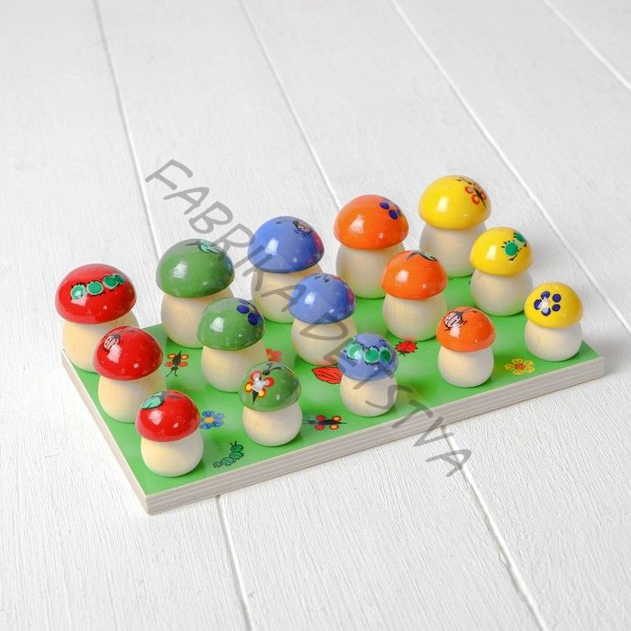 Счётный материал «Грибочки на полянке», 15 шт.