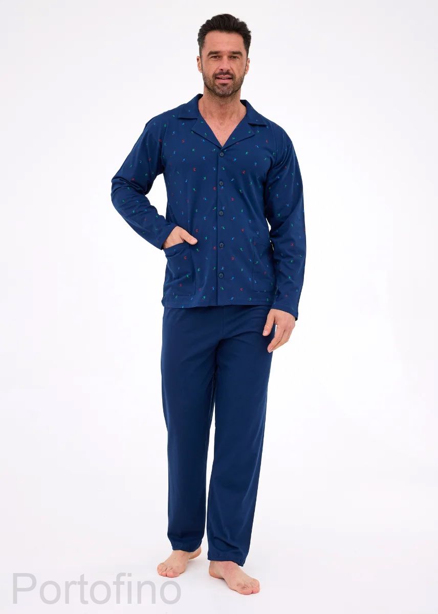 114-79 Пижама мужская Cornette с длинным рукавом